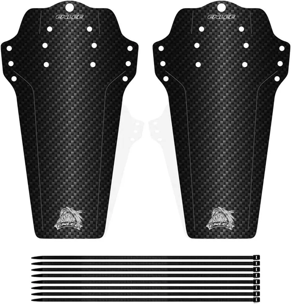 2 Pcs Mountain Bike Fender, MTB Mudguard, Front and Rear Bicycle Fender, Extended Version Fits 26", 27.5", 29", Plus Size and Fat Bike Wheel Sizes