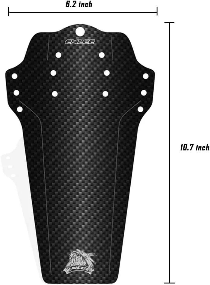 2 Pcs Mountain Bike Fender, MTB Mudguard, Front and Rear Bicycle Fender, Extended Version Fits 26", 27.5", 29", Plus Size and Fat Bike Wheel Sizes