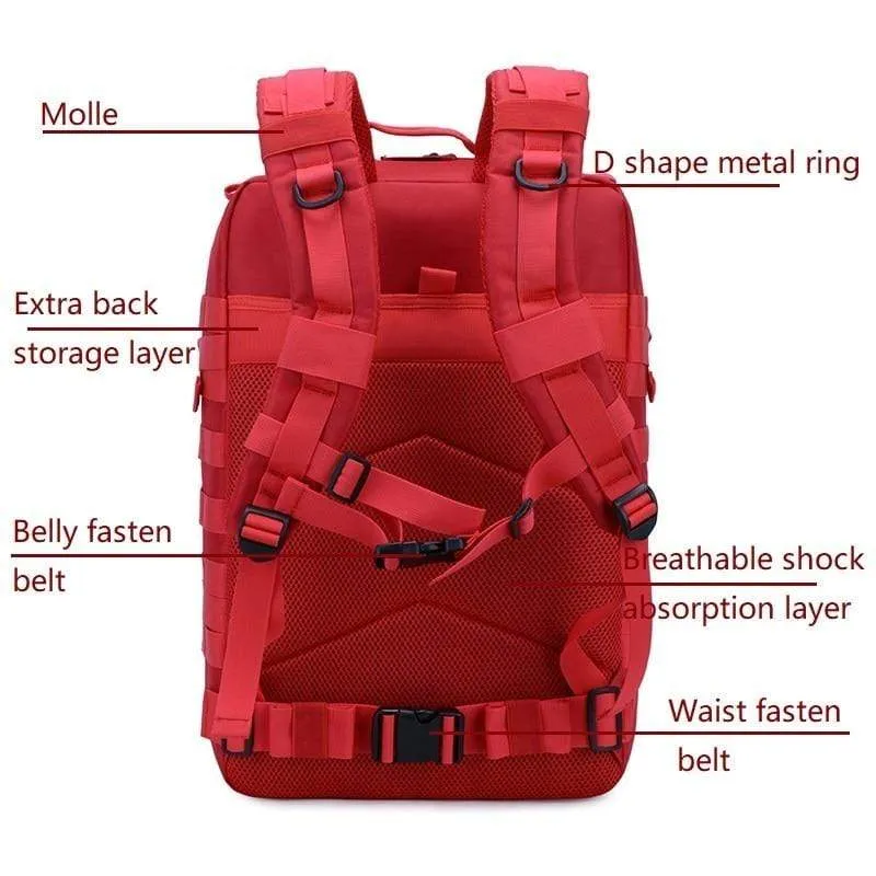 45L Military Molle Backpack Tactical Waterproof Rucksack