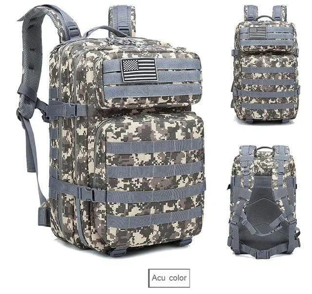 45L Military Molle Backpack Tactical Waterproof Rucksack