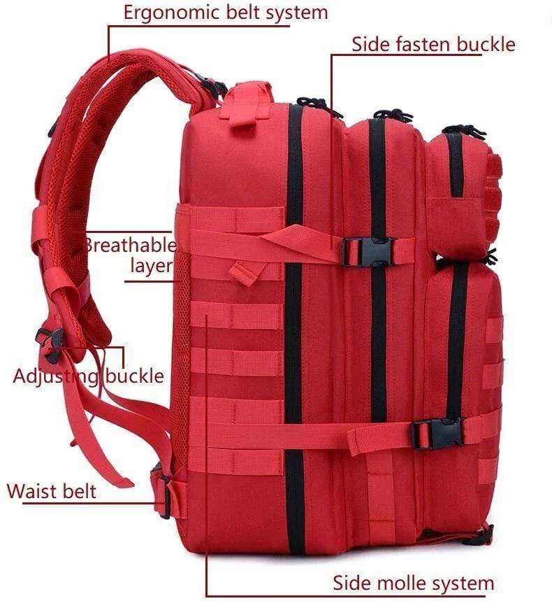 45L Military Molle Backpack Tactical Waterproof Rucksack