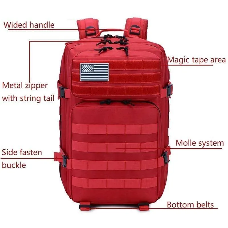 45L Military Molle Backpack Tactical Waterproof Rucksack