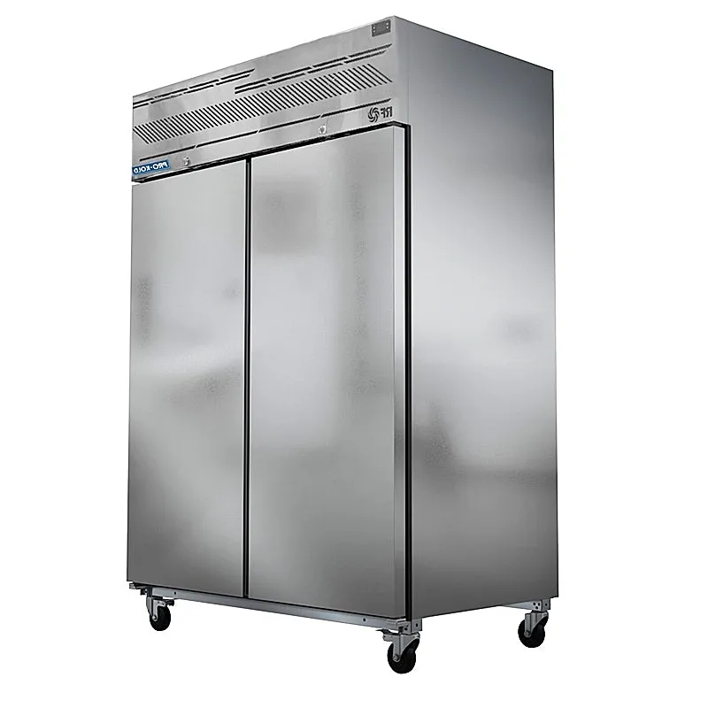 55'' Pro-Kold Double Solid Door Cooler 46.3 Cu.Ft. SSC-45-2DS
