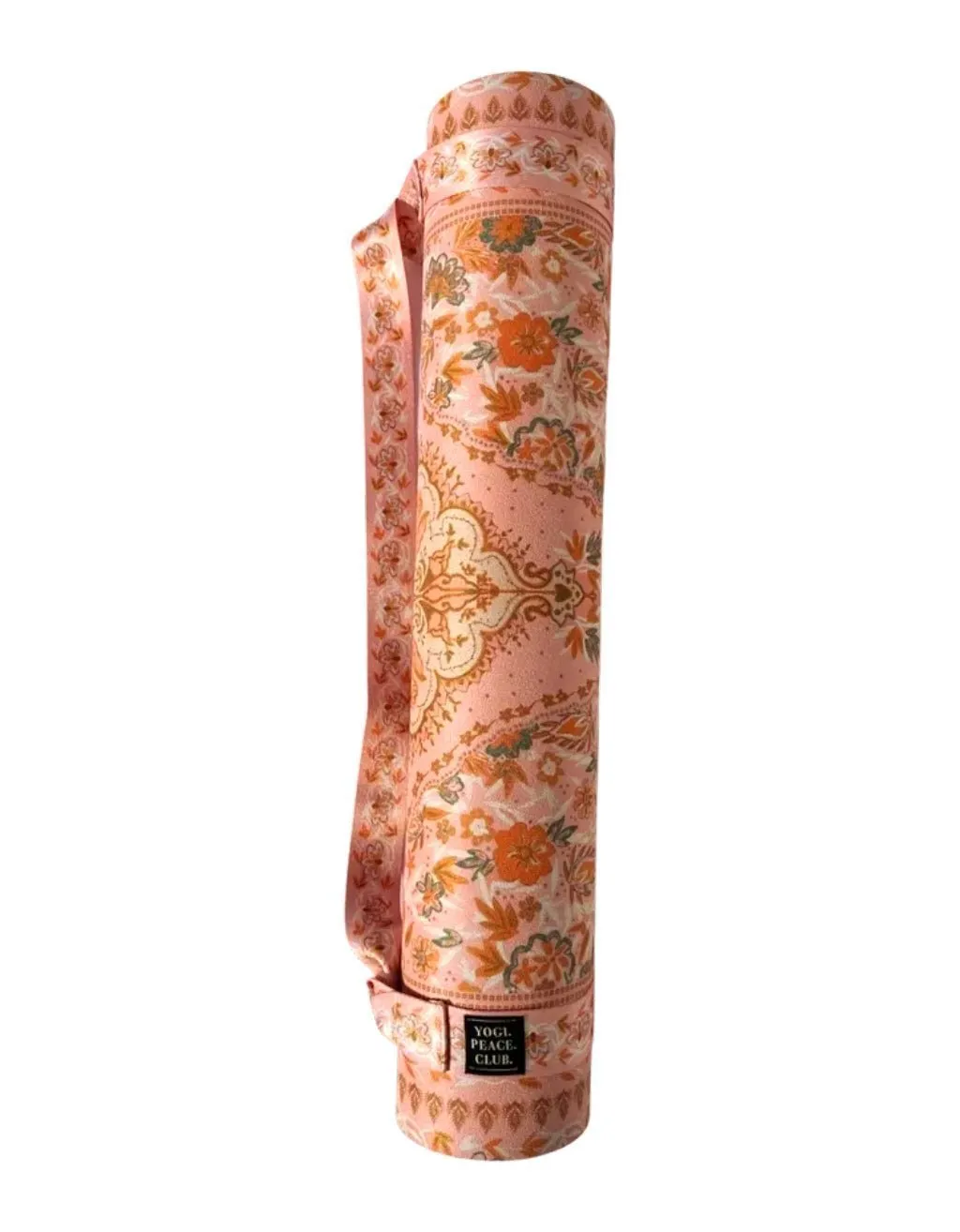 6 mm XL Eco Salty Peach Yoga Mat   Strap