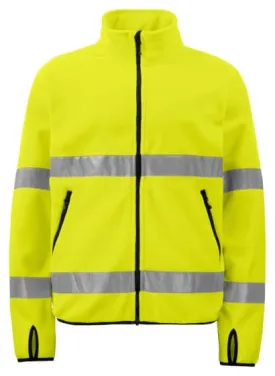 6327 High-Vis Polar Fleece Jacket by Projob - EN ISO 20471 Class 3 Certified