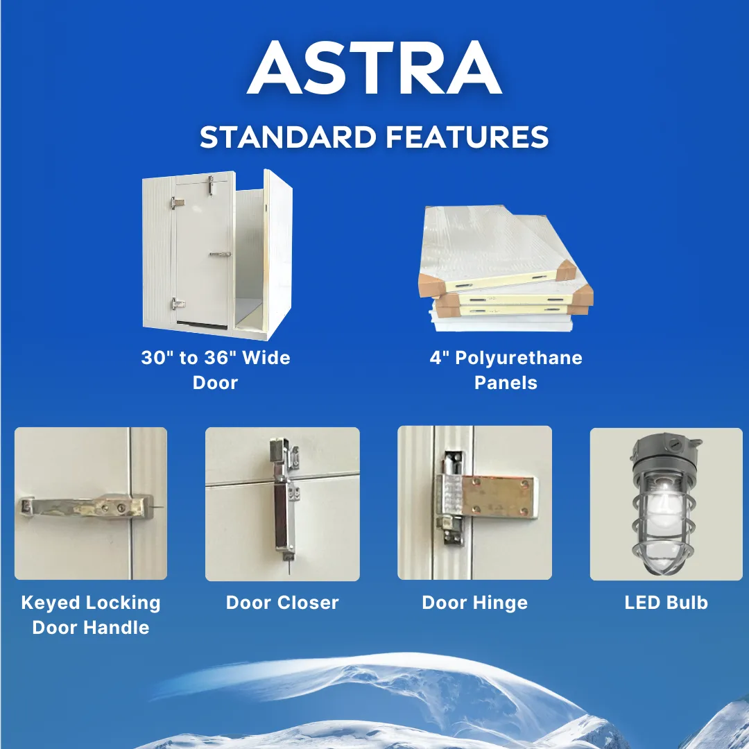 8' x 8' Astra Walk-In Freezer with Floor