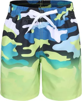 Aisyee Boys Swim Trunks Quick Dry Boards Shorts for Kids Beach Swim Shorts with 3D Prints Dinosaurs
