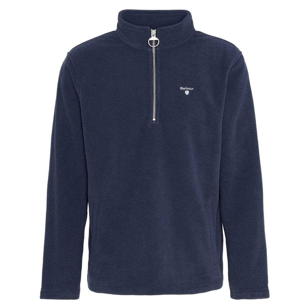 Barbour Essentials Half Zip Fleece Men's Top | Navy