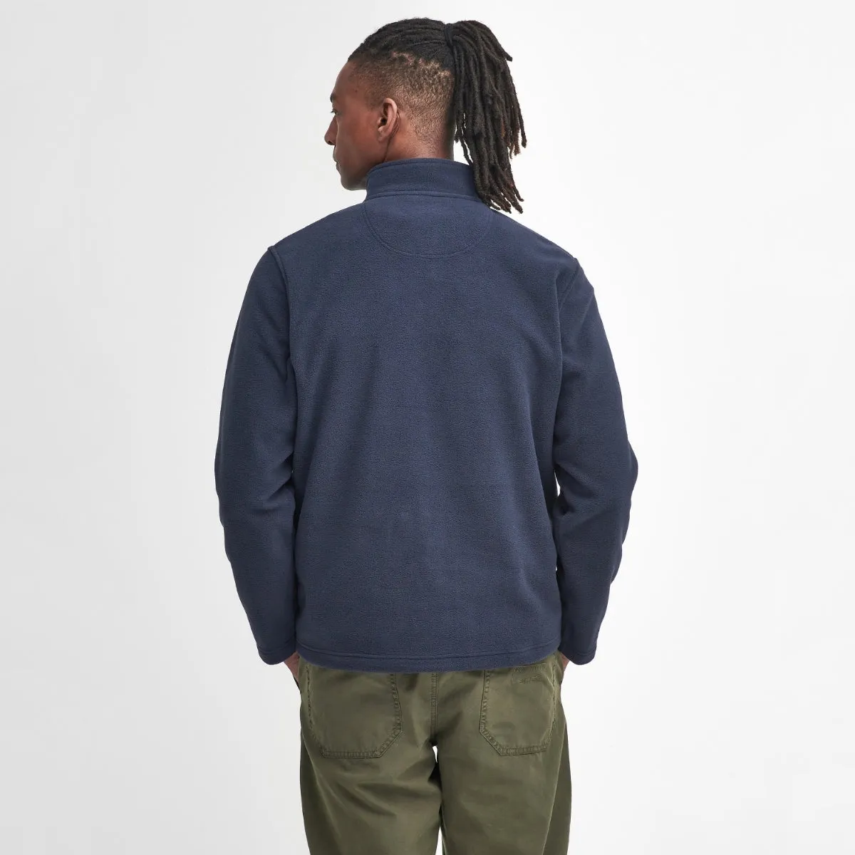 Barbour Essentials Half Zip Fleece Men's Top | Navy