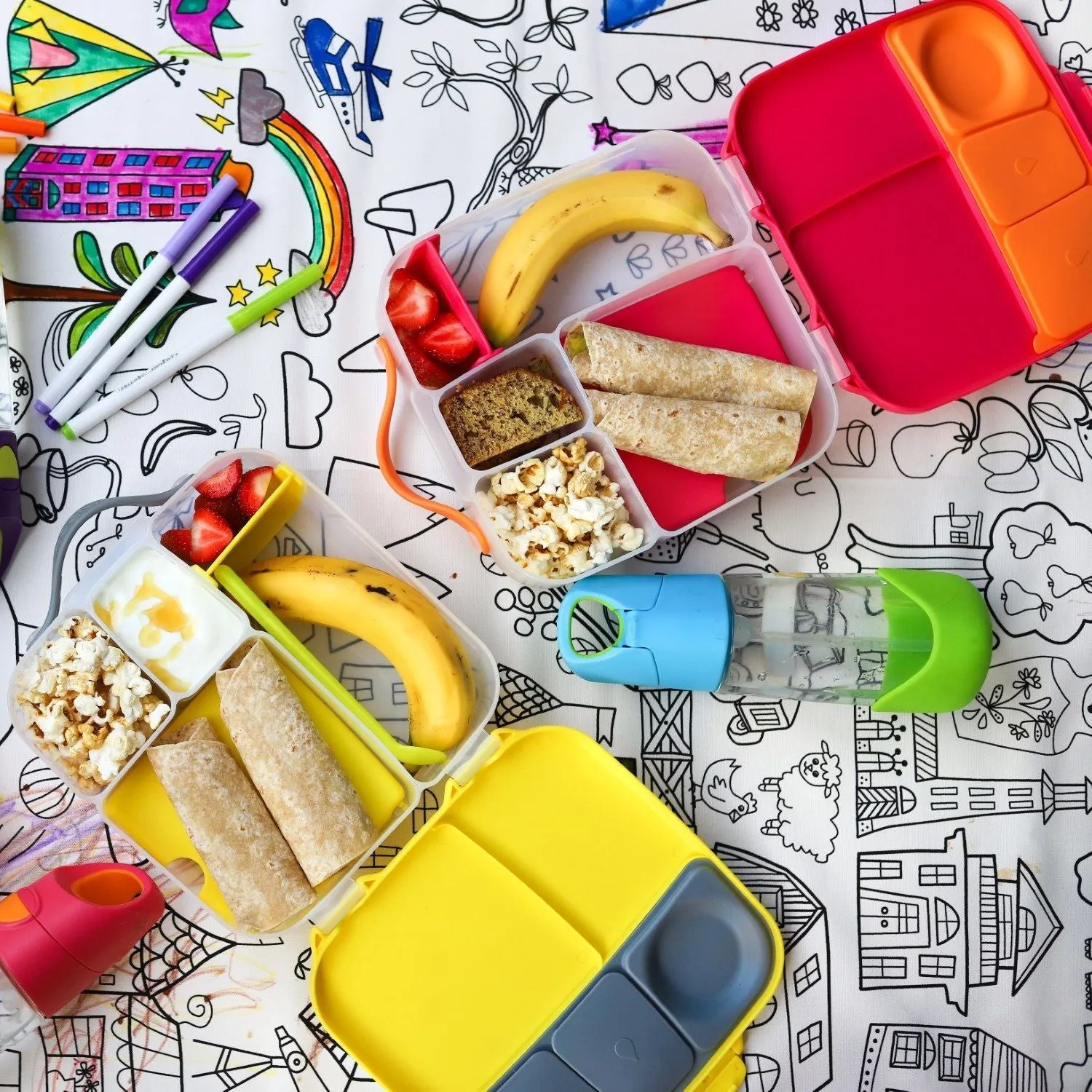 B.Box Lunch Box - Lemon Sherbet Yellow Grey
