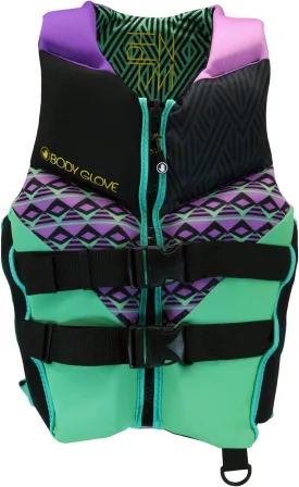 Body Glove- Phantom Women's Evoprene PFD-Adult Life Jacket - Coast Guard Approved, High Mobility PFD, Lightweight Buoyancy Foam, Universal and Oversize