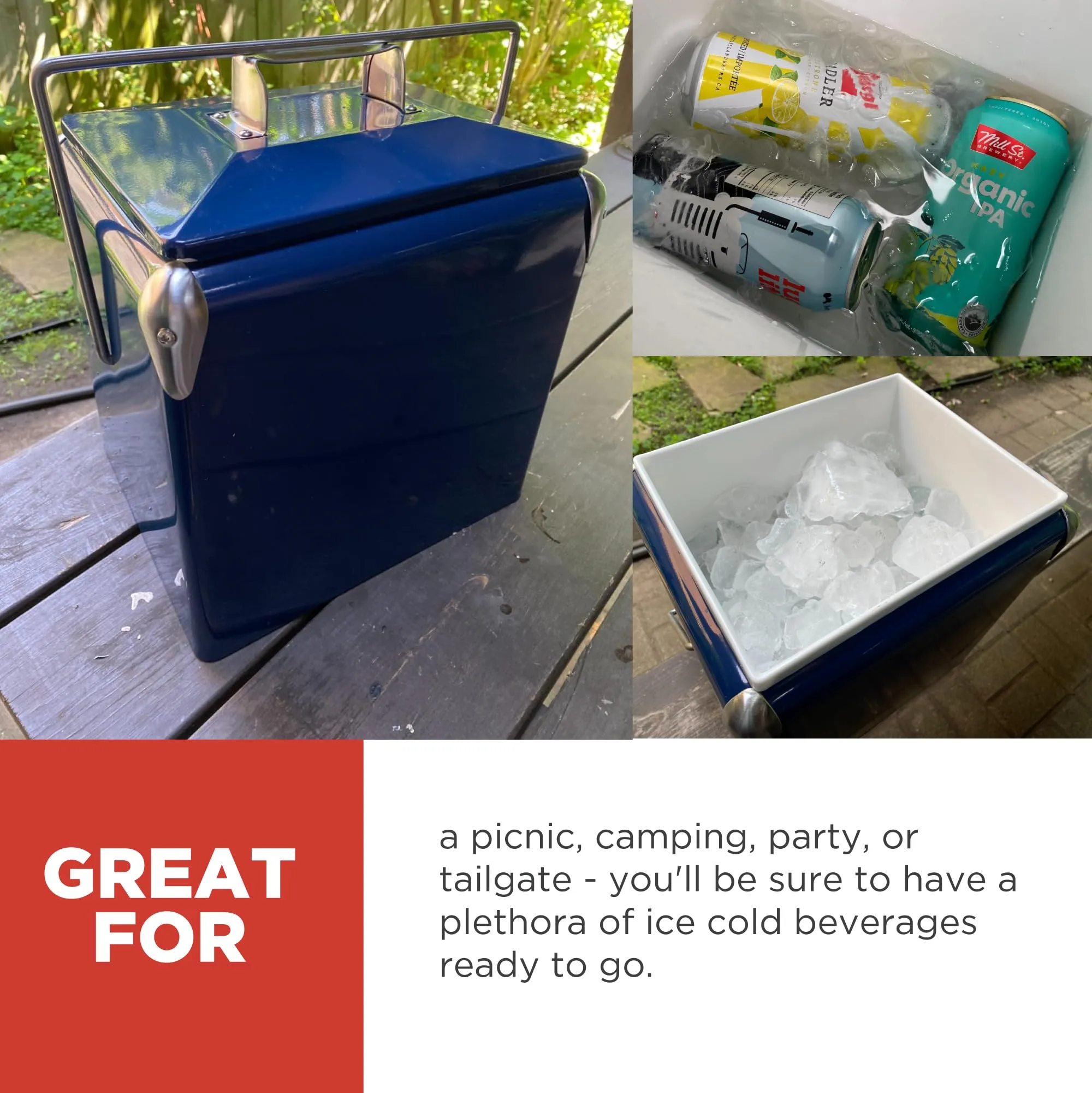 Creative Outdoor Distributor: Stainless Steel Camping Cooler with Bottle Opener