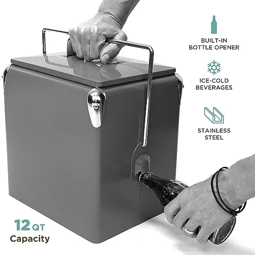 Creative Outdoor Distributor: Stainless Steel Camping Cooler with Bottle Opener