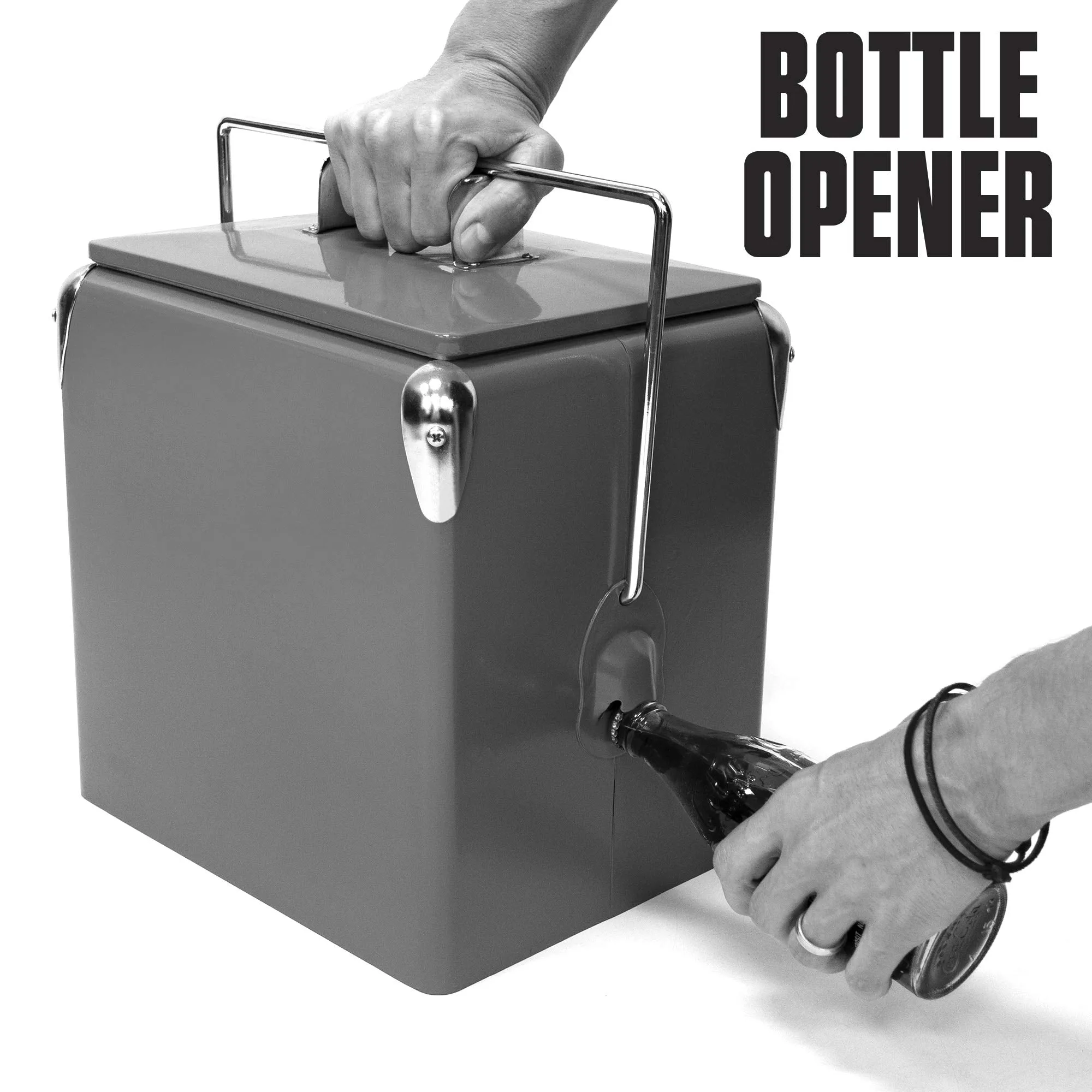 Creative Outdoor Distributor: Stainless Steel Camping Cooler with Bottle Opener