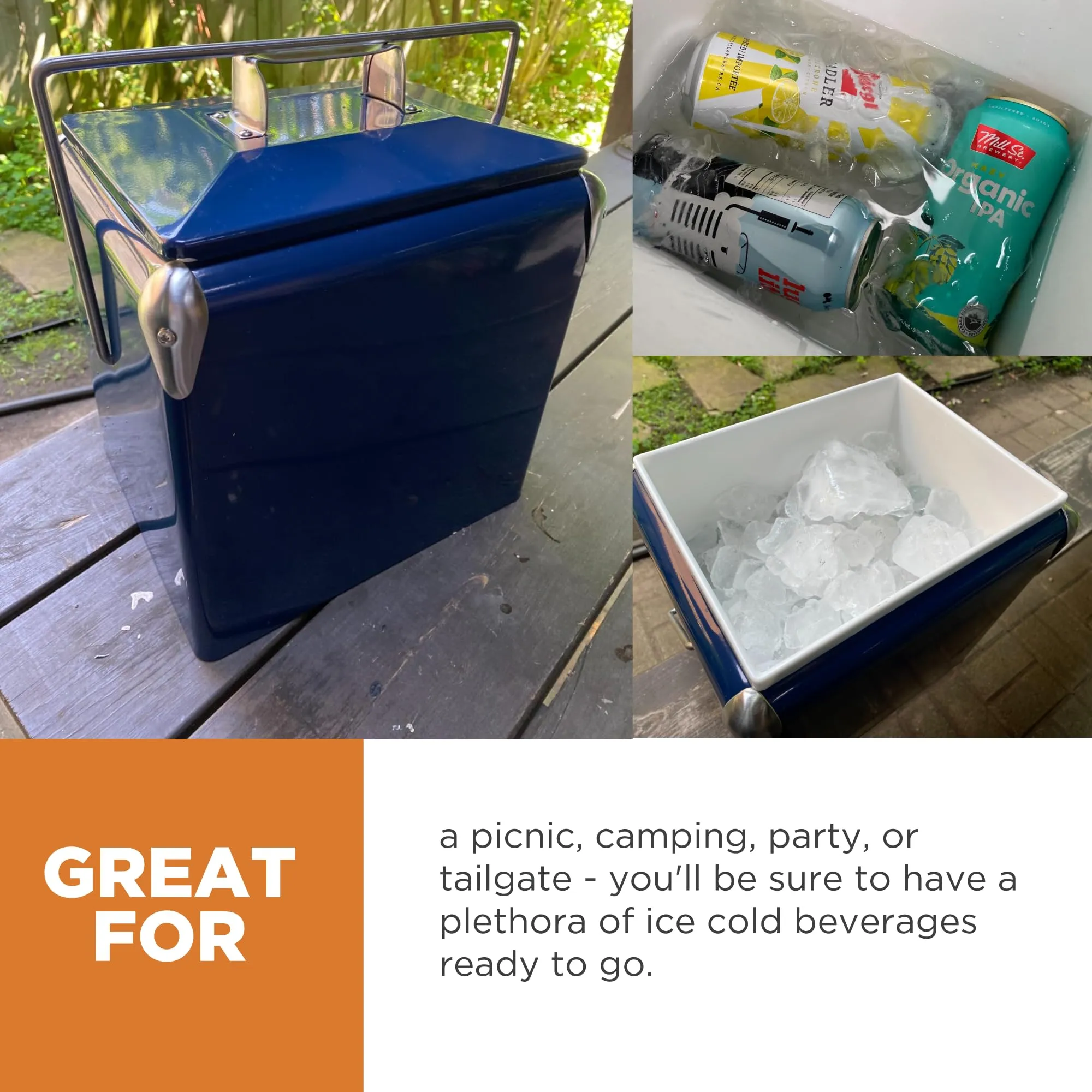 Creative Outdoor Distributor: Stainless Steel Camping Cooler with Bottle Opener