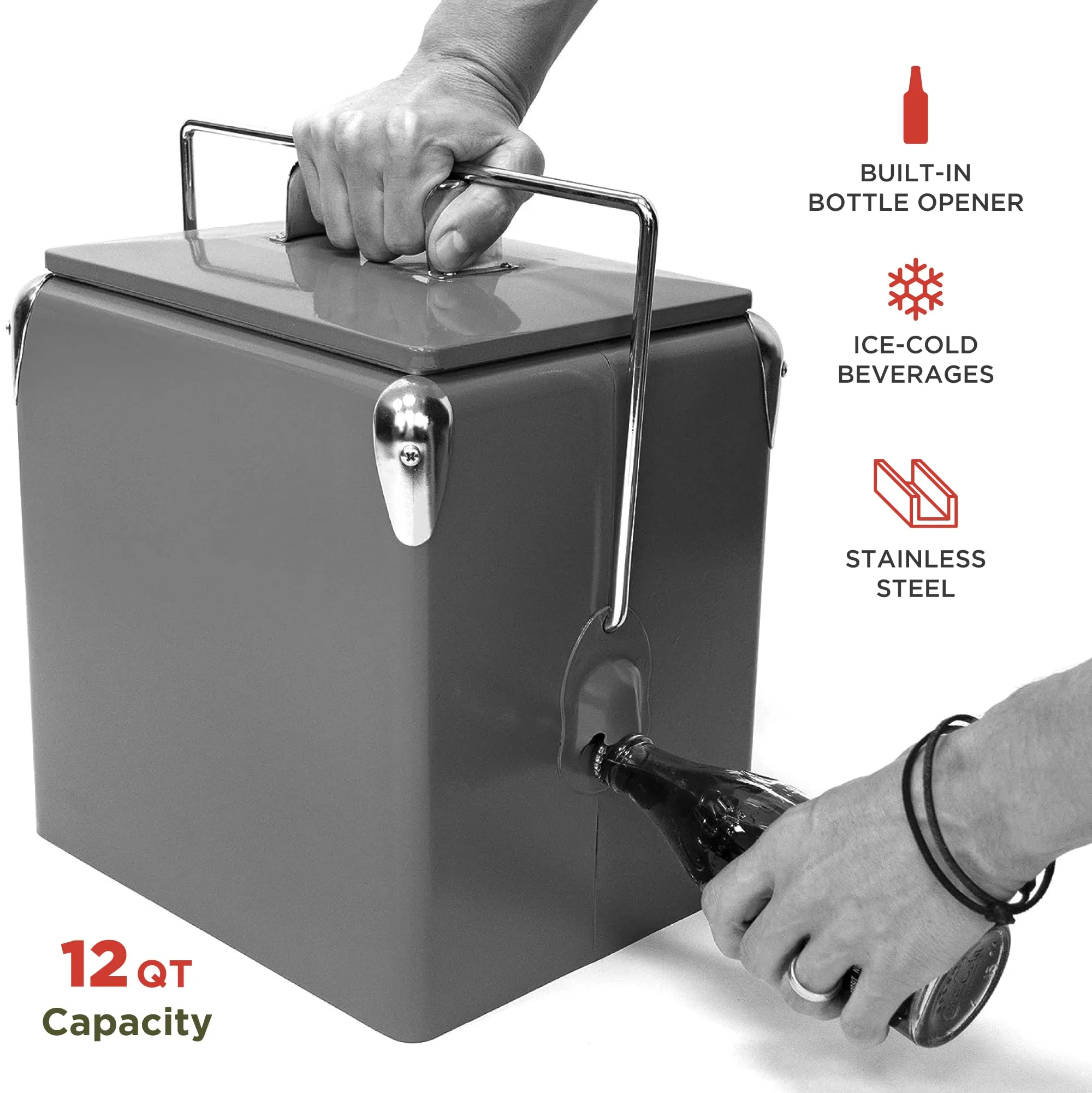 Creative Outdoor Distributor: Stainless Steel Camping Cooler with Bottle Opener