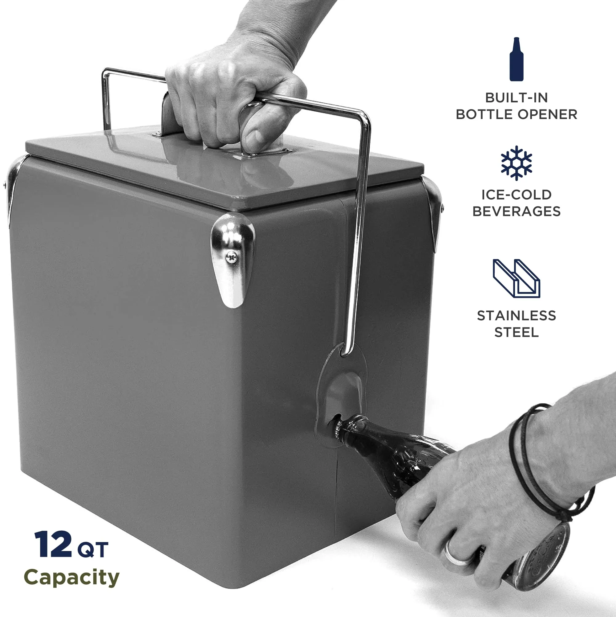 Creative Outdoor Distributor: Stainless Steel Camping Cooler with Bottle Opener
