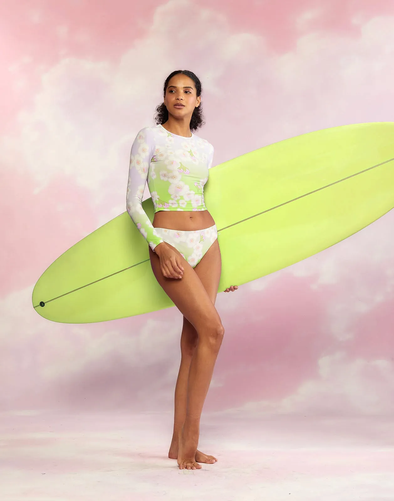 Custom 7' Surfboard - Cheery Blossom