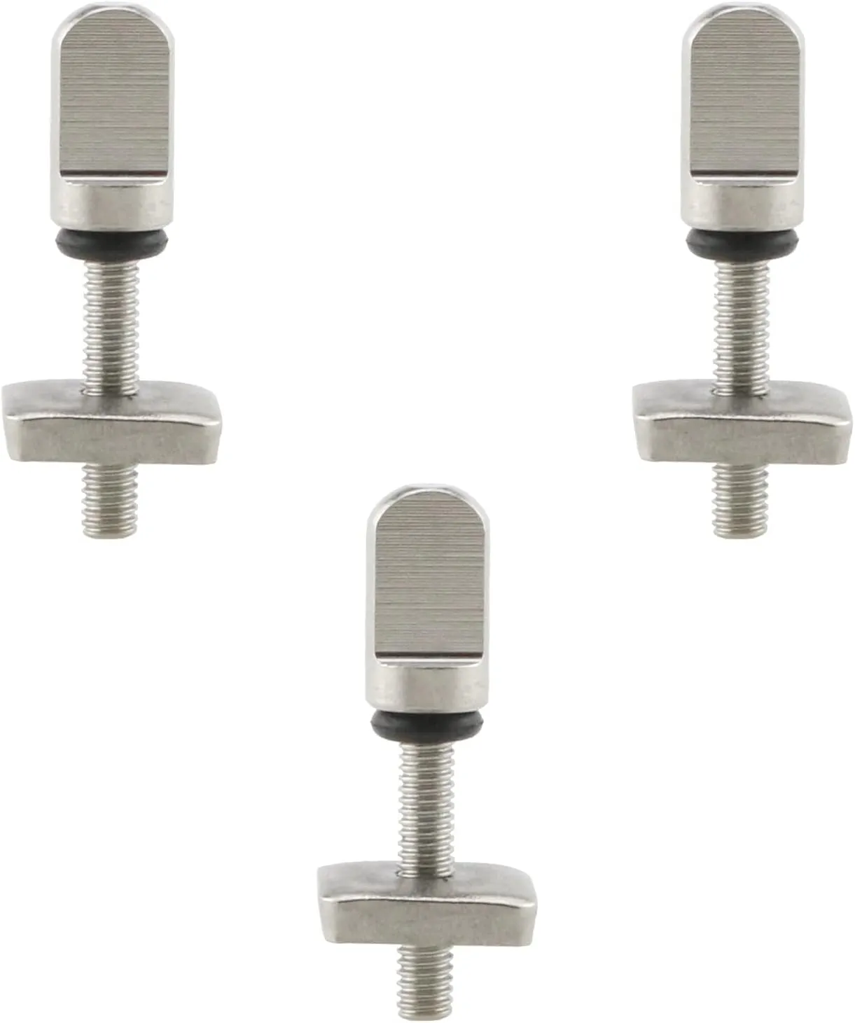 DGZZI Surfboard Fins Thumb Screw and Plate 3PCS M4x19mm No Tool Stainless Steel Fin Screw for Longboard and SUP Surfing Accessories
