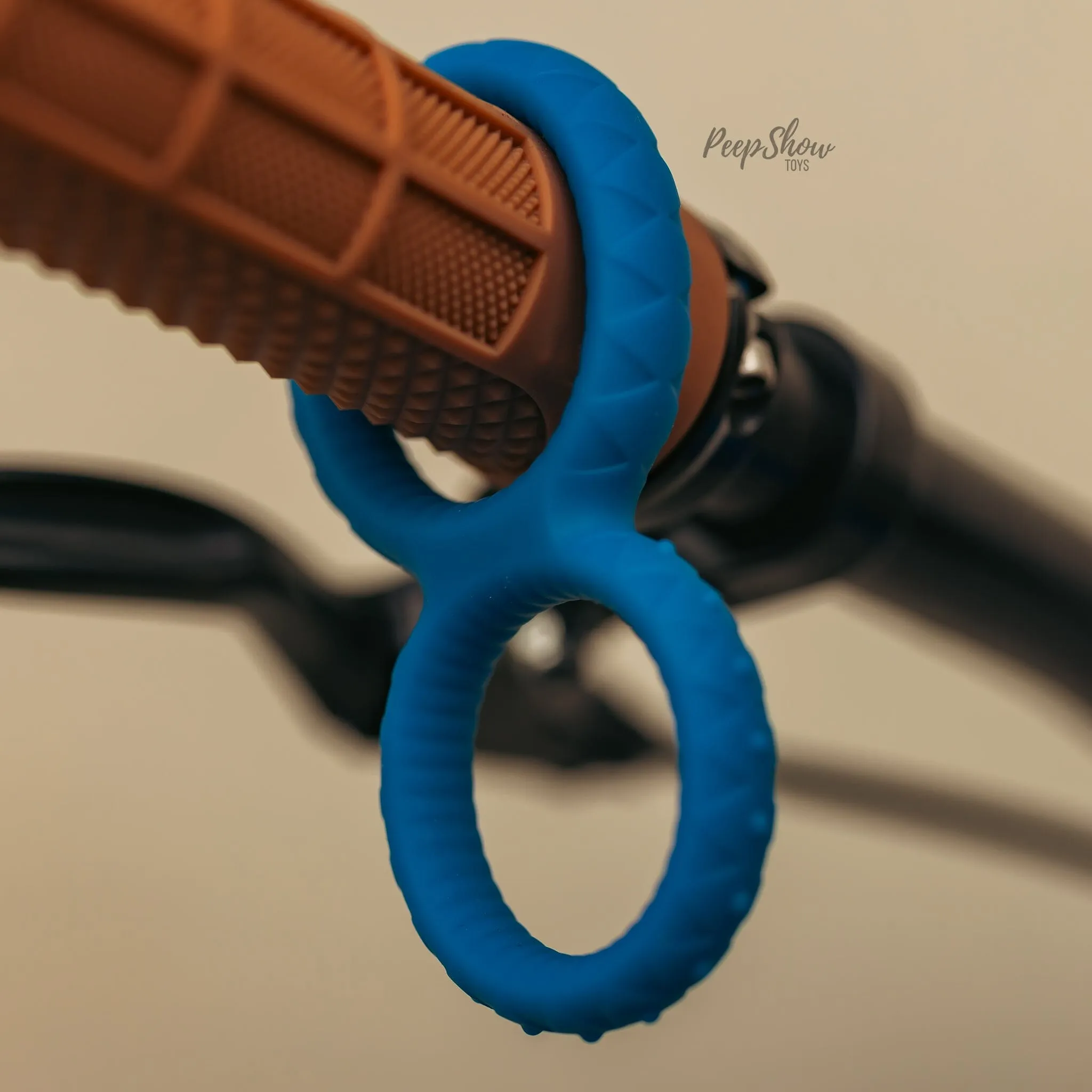 Enigma Ring by Sport Fucker - Dual Cock and Balls Ring, Soft Silicone