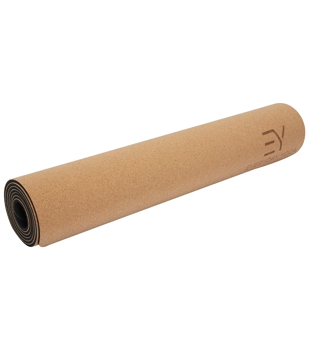 Everyday Yoga Cork Yoga Mat 72 x 26 Inch 5mm