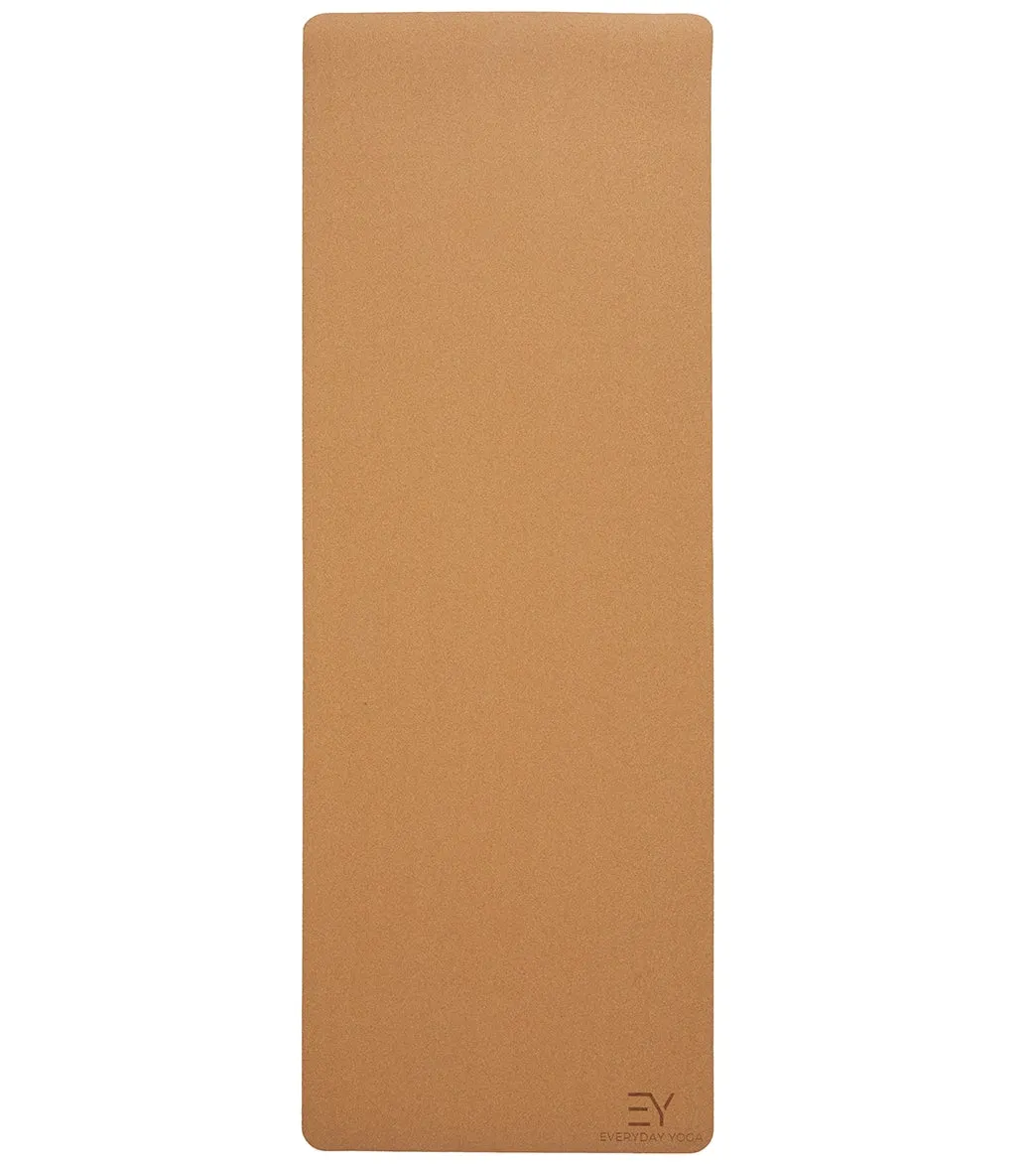 Everyday Yoga Cork Yoga Mat 72 x 26 Inch 5mm