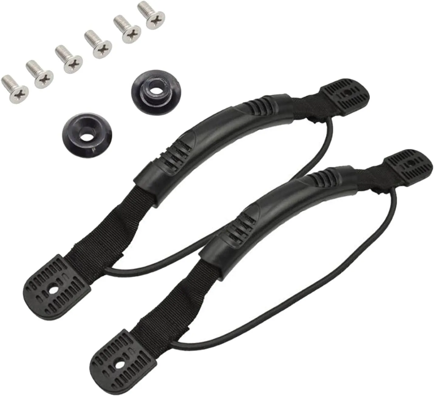 jojomis Black Replacement Marine Boat Carry Handle for Kayak, Yacht, Canoe, and Raft - 1 Pair