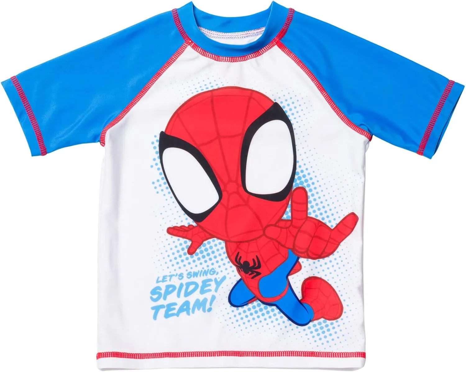 Marvel UPF 50  Pullover Rash Guard and Swim Trunks Outfit Set Toddler to Big Kid Sizes (2T - 18-20)