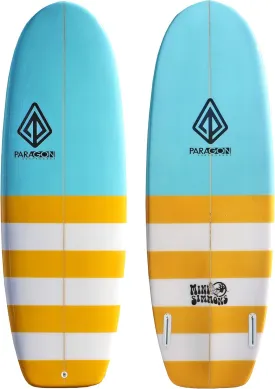 Mini Simmons 5'4" Fiberglass Twin Fin Surfboard with Fins, Intermediate to Advanced Surfers, Fun Colors, Tabla de Surf, Surf Boards, Mini Surfboard
