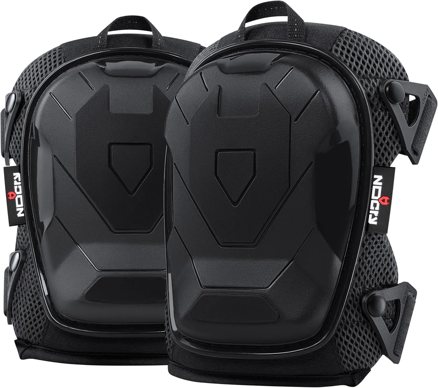 NoCry Professional Construction Knee Pads for Men and Women with Non-Slip Heavy Duty Cap and Ankle Support  Thick Foam and Gel Cushioning  Reinforced, Adjustable Straps and Military-grade Rivets
