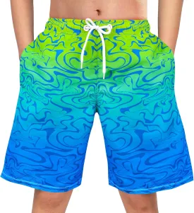 OlyPegic Boys Swim Trunks Swim Shorts Quick Dry Boys Bathing Suit Swimsuit Swimwear Toddler Kids Beach Board Shorts Youth