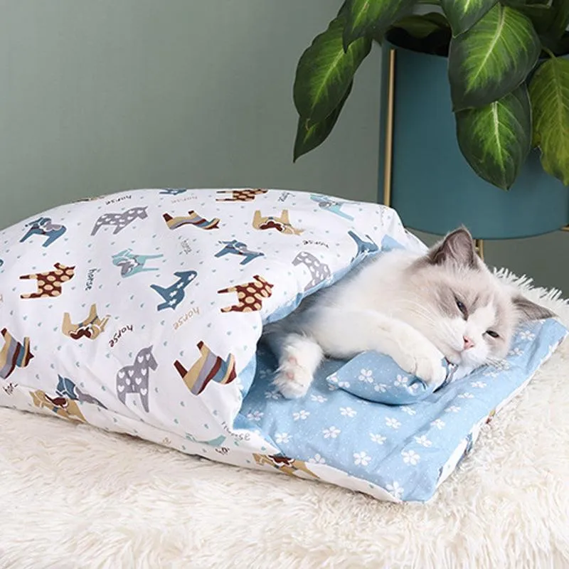 Sleeping Bag Cat Bed