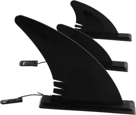 Surfboard SUP Central Fin and Side Fin Stand Up/Paddle/Inflatable Board Surfboard Central Fin Surfing Sports Accessories, Black