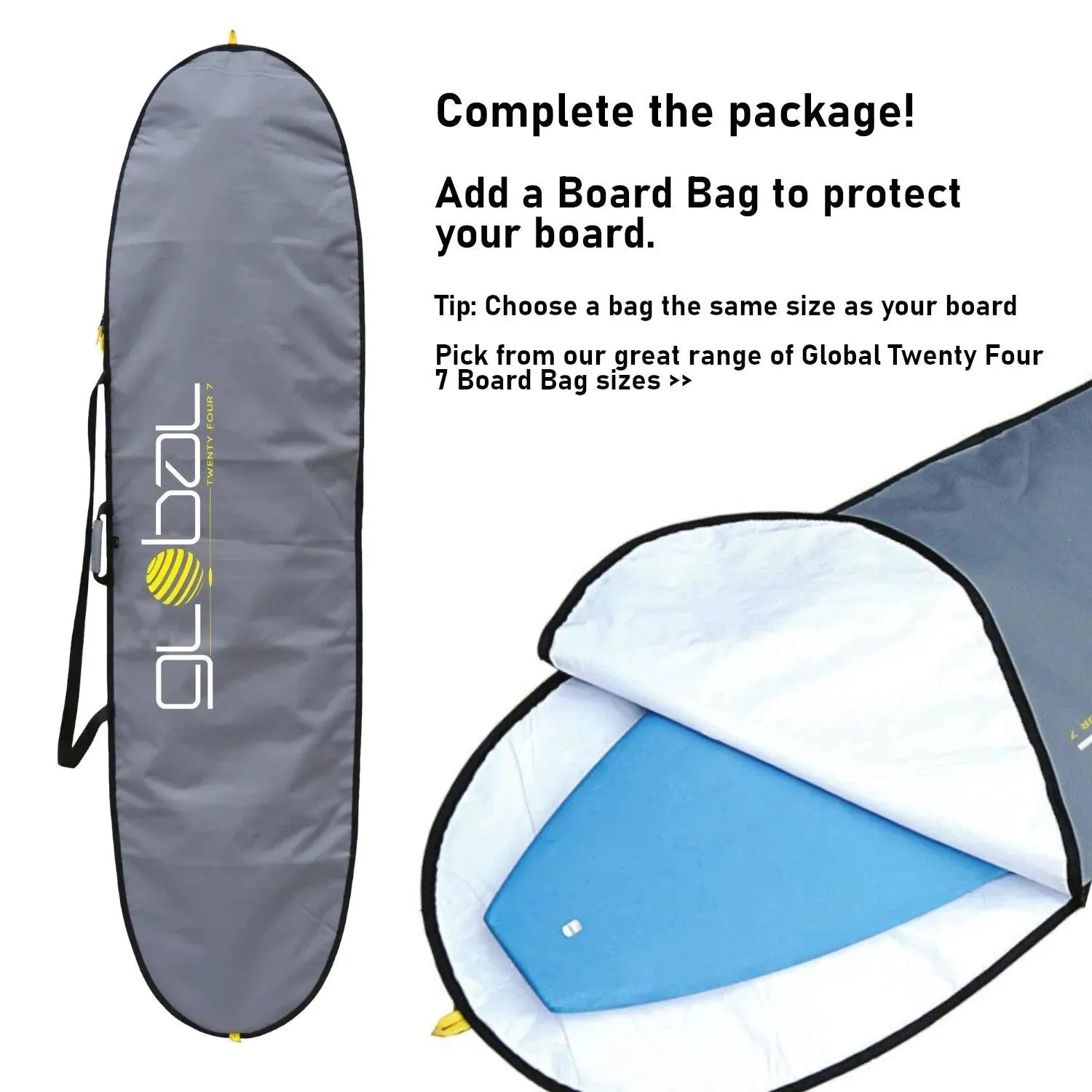 Surfworx Banshee Mini Mal Soft Surfboard 8ft 0 Midnight Blue