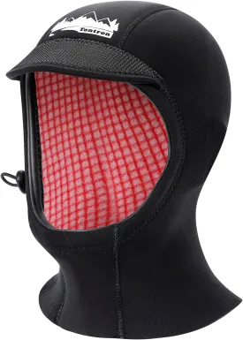Tontron 3mm Neoprene Watersports Hood for Kayaking,Rafting,Surfing,SUP,Diving,and Swimming