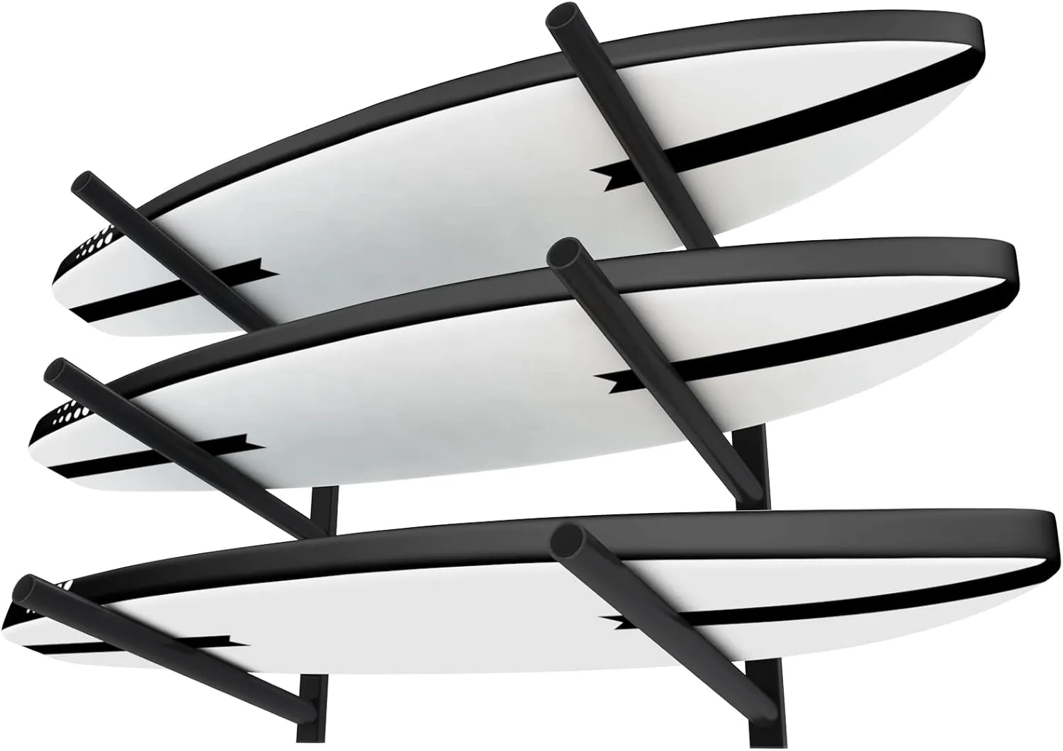 TWO STONES Surfboard Racks for The Wall, Surfboard Rack Hanger Works as a Shortboard, Skimboard & Longboard Hanger or Stand (CJ-OT2202)